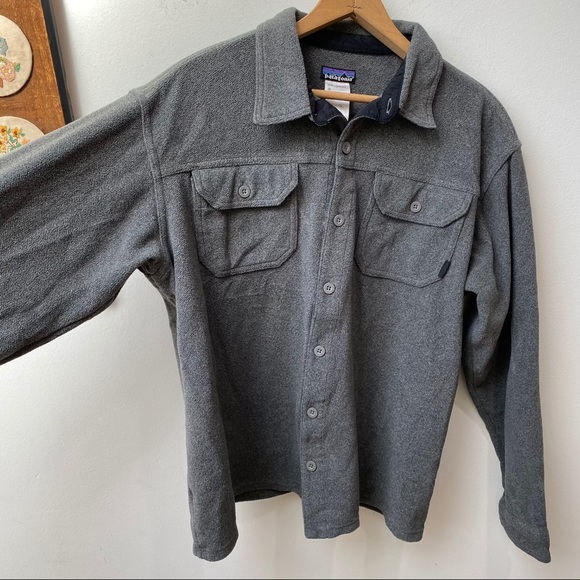 Patagonia Fleece Button Down Shirt Jacket - Picture 7 of 10